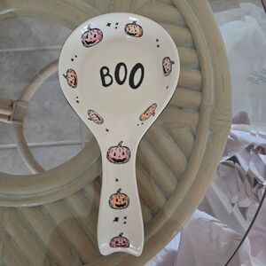 HALLOWEEN BOO JACK O LATERN SPOON REST